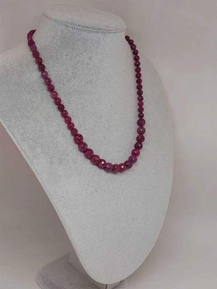 Parlayan Yıldızlar Serisi Yakut Taşı Tasarım Kolye - 4