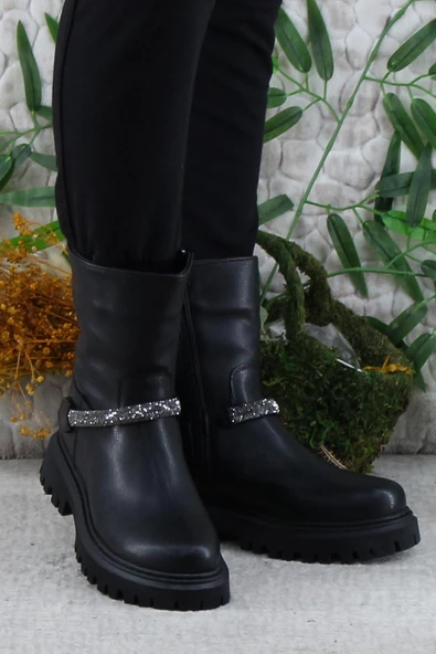 Mehmet Mete 35445 Anatomik Sıcak Astar Kaymaz Taban Kız Çocuk Bot Çizme - Resim 2