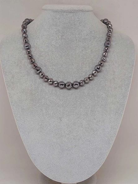 Parlayan Yıldızlar Serisi Terahertz Taşı Tasarım Kolye - Resim 2