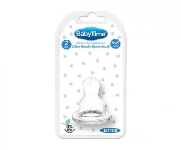 Baby Time BT100 Silikon Damaklı Biberon Emziği