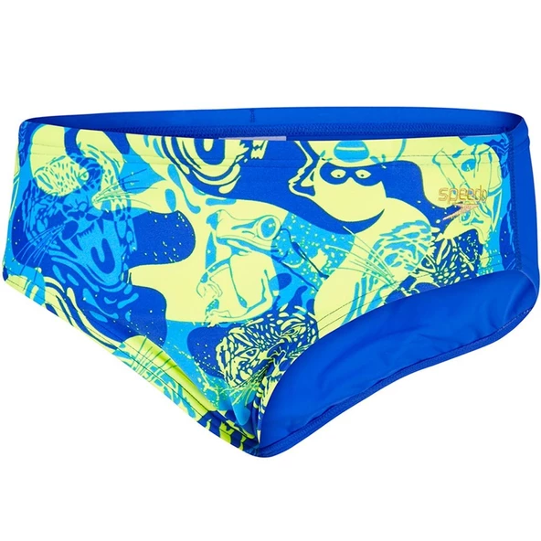 Speedo Slip Erkek Çocuk Mayosu (Sarı/Mavi)