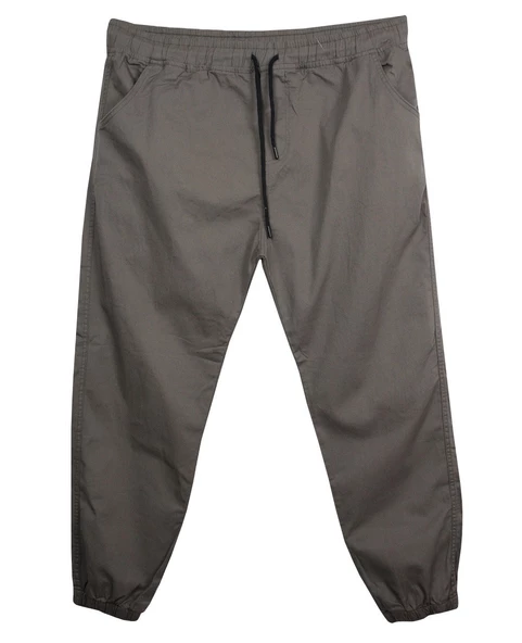 Erkek Büyük Beden Battal Boy 100 Kilo-180 Kilo Arası İçin Uygun Bağcıklı Gabardin Jogger Pantolon - 3