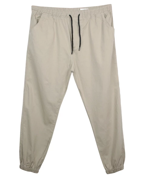 Erkek Büyük Beden Battal Boy 100 Kilo-180 Kilo Arası İçin Uygun Bağcıklı Gabardin Jogger Pantolon - 7