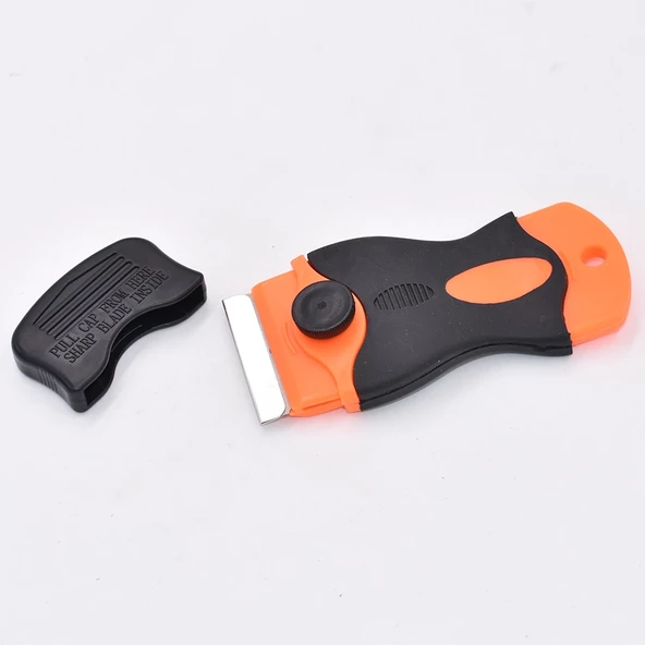 Çok Fonksiyonlu Cam Seramik Ocak Kazıyıcı Temizleyici Sökücü Spatula Yedekli Çift Taraflı Bıçak - 6