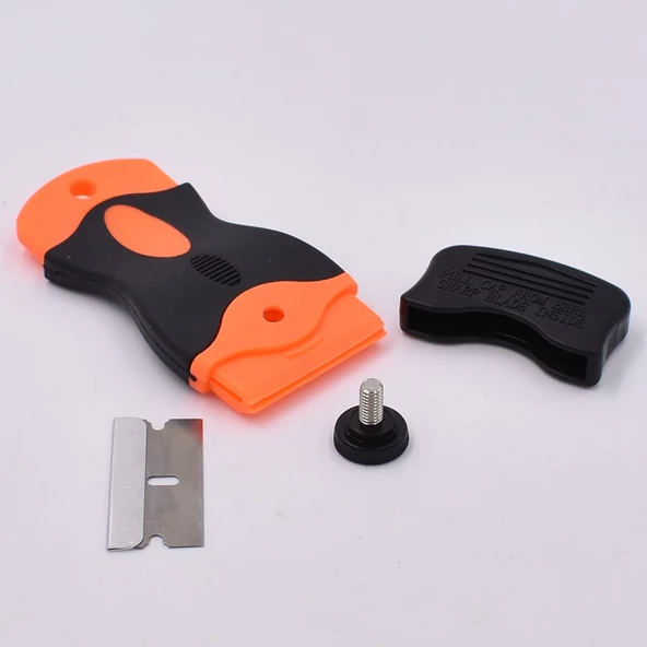 Çok Fonksiyonlu Cam Seramik Ocak Kazıyıcı Temizleyici Sökücü Spatula Yedekli Çift Taraflı Bıçak - 8