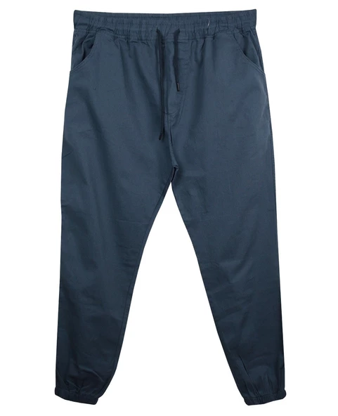 Erkek Büyük Beden Battal Boy 100 Kilo-180 Kilo Arası İçin Uygun Bağcıklı Gabardin Jogger Pantolon - 8