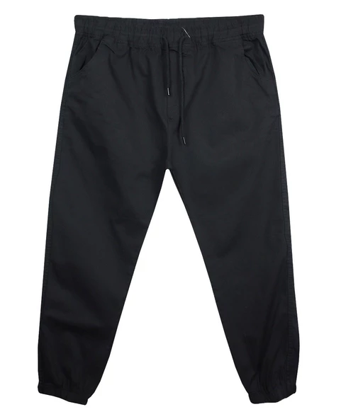 Erkek Büyük Beden Battal Boy 100 Kilo-180 Kilo Arası İçin Uygun Bağcıklı Gabardin Jogger Pantolon