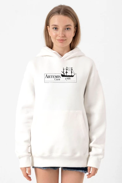 Outlander Artemis Crew Beyaz Kadın 3ip Kapşonlu Sweatshirt ürün görseli