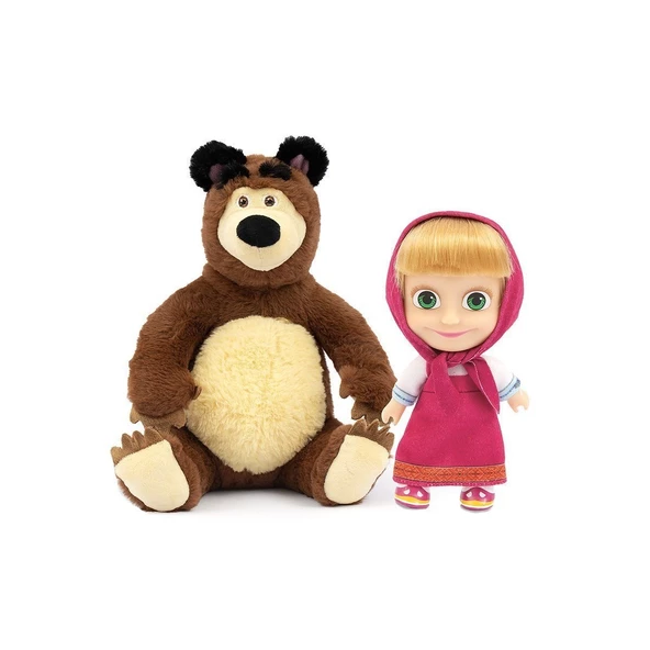 MHA21000 Maşa ve Koca Ayı 20 cm Koca Ayı ve 12 cm Maşa - 2