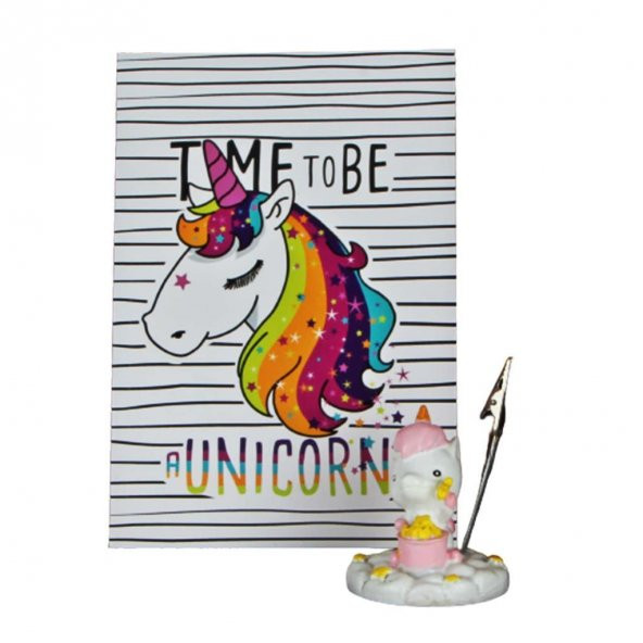 Unicorn 2 Li Set Unicorn Notluk Unicorn Çizgisiz Defter