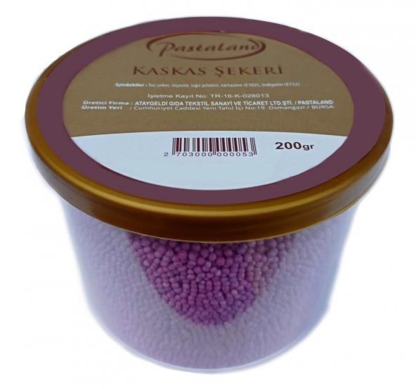 Pastaland Kaskas Şekeri 200 gr (Mor) - 2
