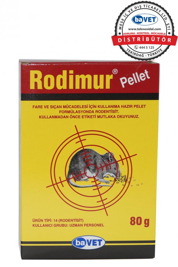 Rodimur Pellet 80 g Bavet - 3