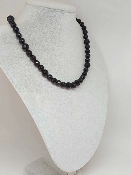 Parlayan Yıldızlar Serisi Turmalin Taşı Tasarım Kolye - Resim 4