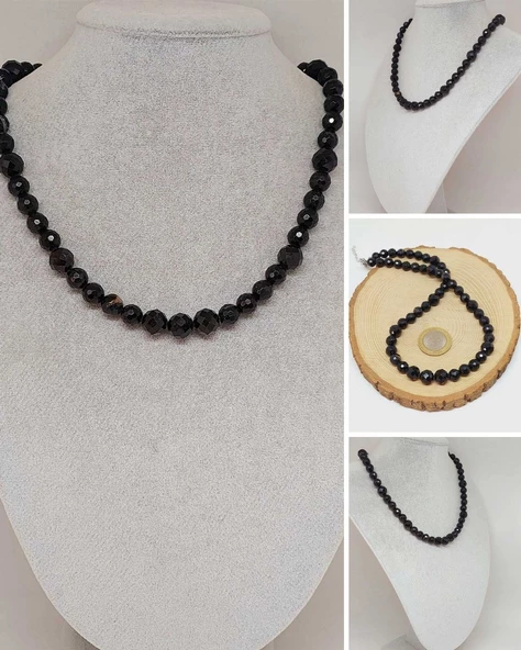 Parlayan Yıldızlar Serisi Turmalin Taşı Tasarım Kolye ürün görseli