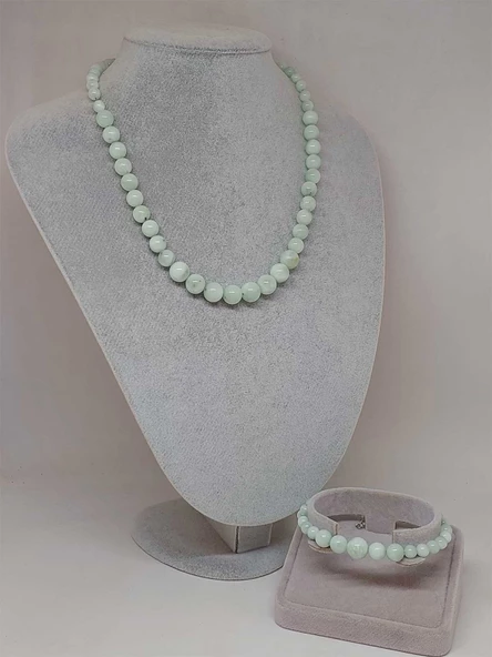 Galaksi Serisi Larimar Taşı Kolye & Bileklik Seti - Resim 2