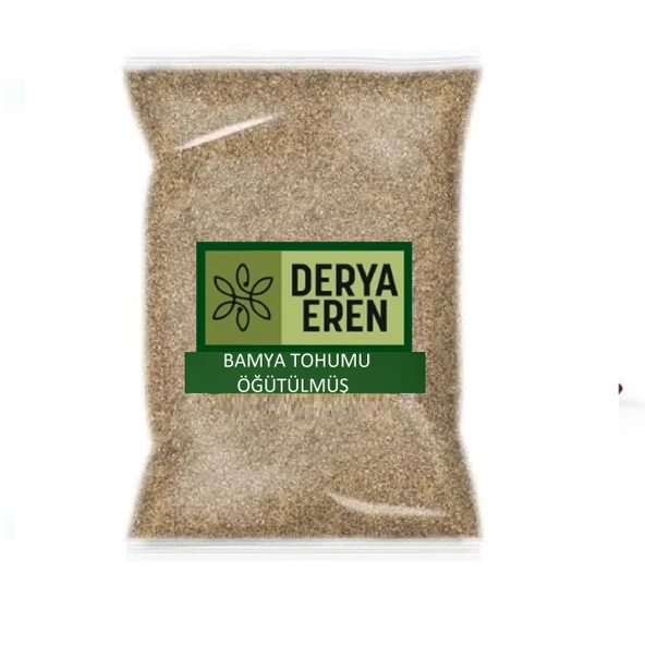 Bamya Tohumu Yenilebilir İlaçsız Öğütülmüş 1 kg, Derya Eren