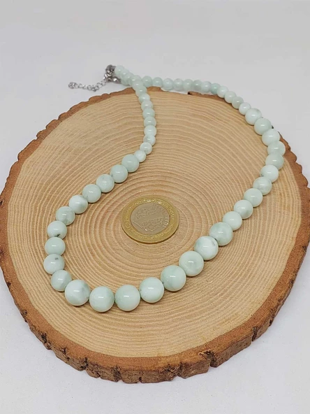 Galaksi Serisi Larimar Taşı Tasarım Kolye - Resim 3