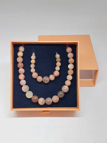 Galaksi Serisi Güneş Taşı Kolye & Bileklik Seti - Resim 6