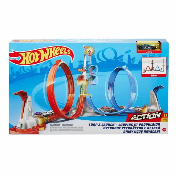 Hot Wheels Dikey Uçuş Heyecanı Pist Seti GRW39 - 7