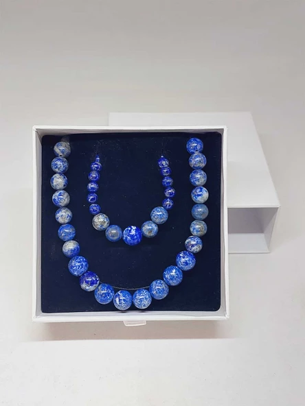 Galaksi Serisi Lapis Taşı Kolye & Bileklik Seti - Resim 5