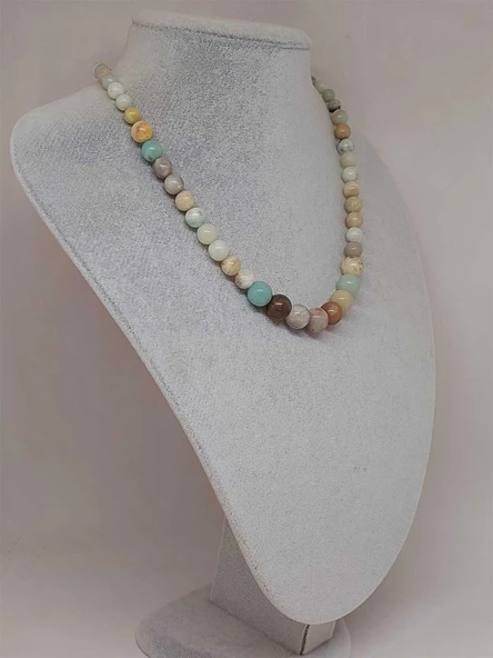 Galaksi Serisi Amazonit Taşı Tasarım Kolye - Resim 4