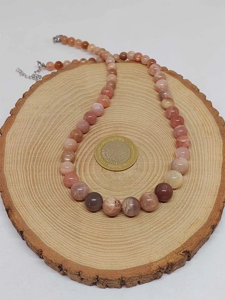 Galaksi Serisi Güneş Taşı Tasarım Kolye - Resim 3