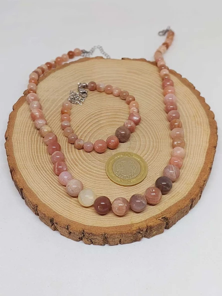 Galaksi Serisi Güneş Taşı Kolye & Bileklik Seti - Resim 7