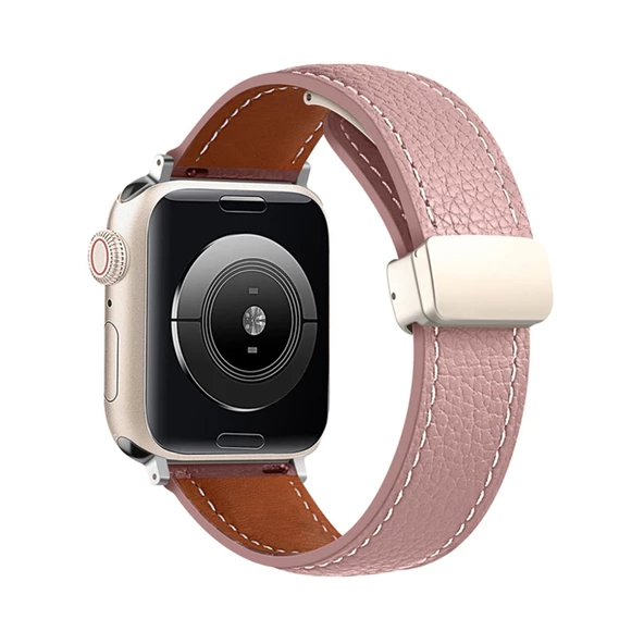 Apple Watch 38-40-41 mm Uyumlu KR414 Daks Seri Deri Kordon - 2