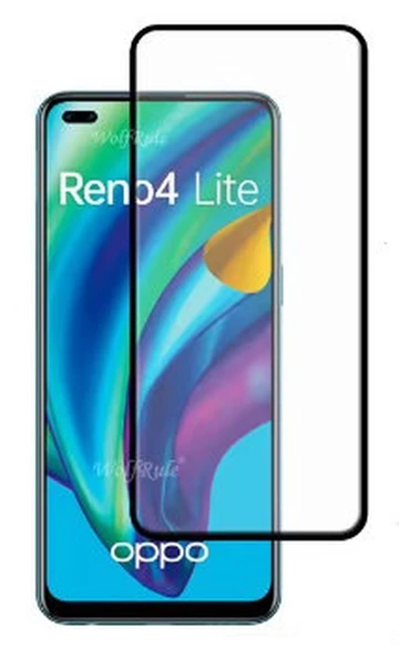 Oppo Reno 4 Lite Uyumlu Ekranı Tam Kaplayan Cam Ekran Koruyucu