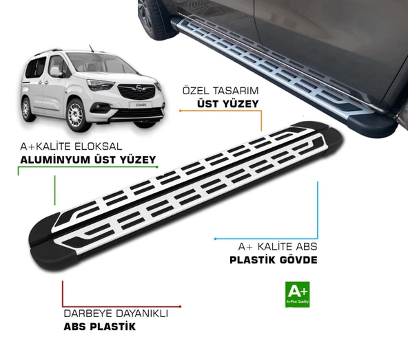 OPEL MARKASININ COMBO ARACININ 2019 2020 2021 2022 2023 2024 2025  YAN BASAMAK ürün görseli 1