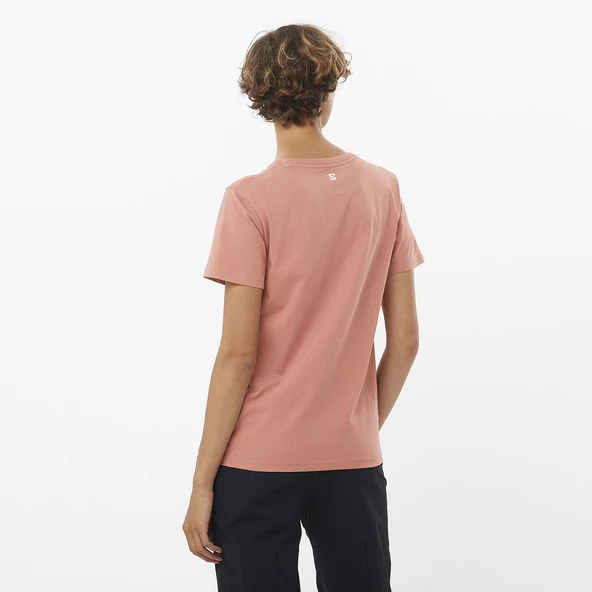 Salomon LC2217 Logo SS Tee W Tişört Kadın T-Shirt - 8