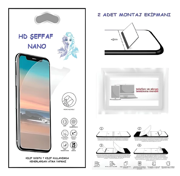 Samsung Galaxy A01 Nano Ekran Koruyucu Ultra İNCE Esnek Hd Şeffaf