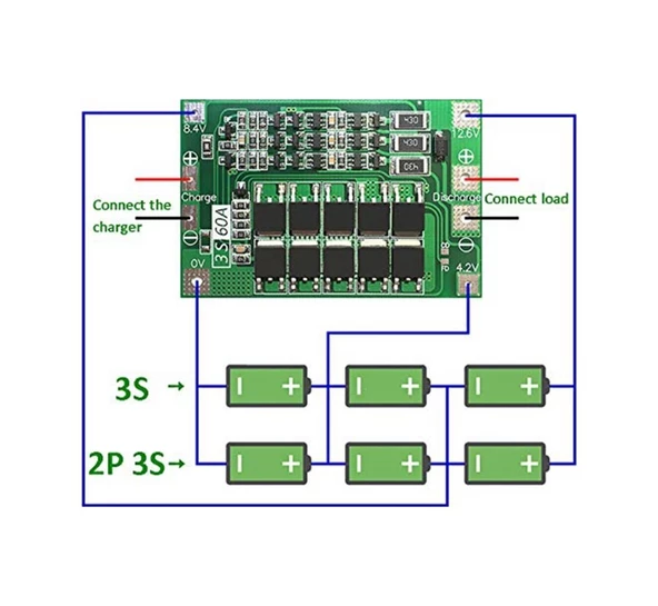 3S 60A Bms Devresi (Balanslı) - 2