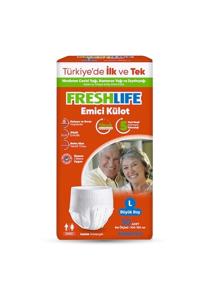 Freshlife Emici Külot Hasta Bezi L 30'lu - 8