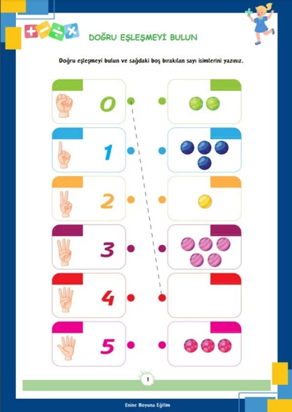 Çocuklar İçin Matematik YAZ-SİL Kitabı (Cırt Cırtlı) - 2