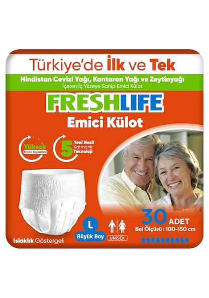 Freshlife Emici Külot Hasta Bezi L 30'lu