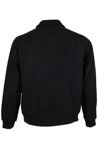 Erkek Kaşe Kumaş Kışlık Siyah Pilot Mont RAR01266 - 7