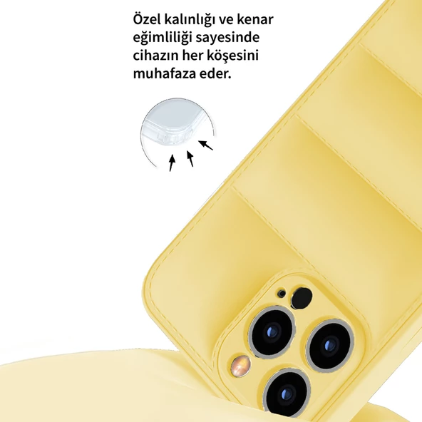 iPhone 14 Pro Dapper Seri Kamera Korumalı Airbag Kapak - 5