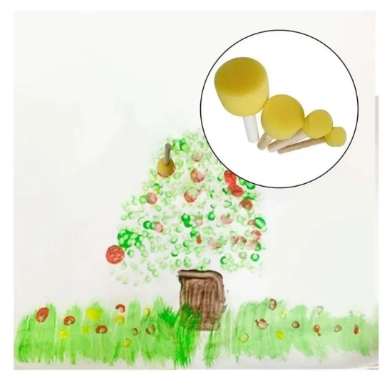 35x50 resim defteri + artdeco 6x70 ml parmak boyası seti ponpon fırçalı set (yıkanabilir) - Resim 2