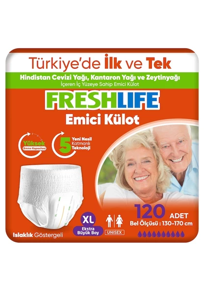 Freshlife Emici Külot Hasta Bezi XL 4 x 30'lu - 8