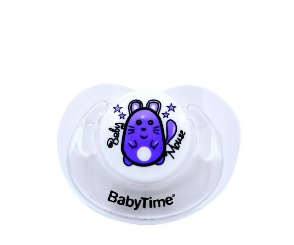 Babytime BT137-1 Damaklı 0-6 Ay Mat Emzik - Beyaz