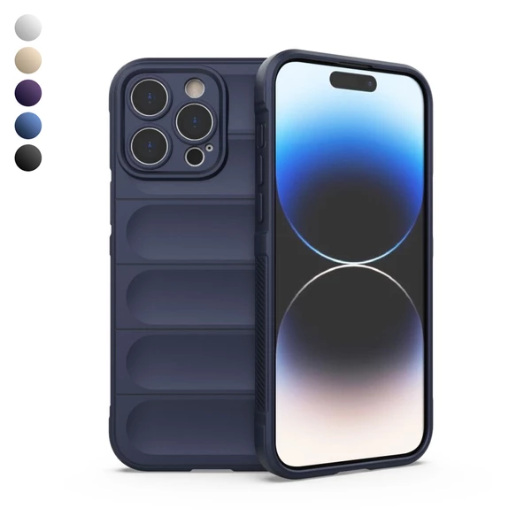 iPhone 16 Pro Max Kılıf Optimum Lens Çerçeveli Silikon Kapak