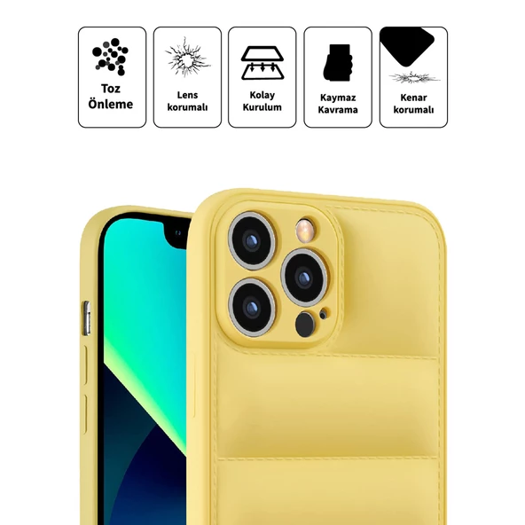 iPhone 14 Pro Dapper Seri Kamera Korumalı Airbag Kapak - 3