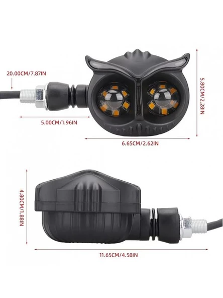 Baykuş Beyaz Parklı Led Sinyal Takım # - 2