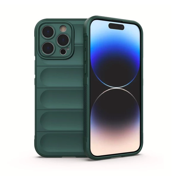 iPhone 16 Pro Max Kılıf Optimum Lens Çerçeveli Silikon Kapak - 4