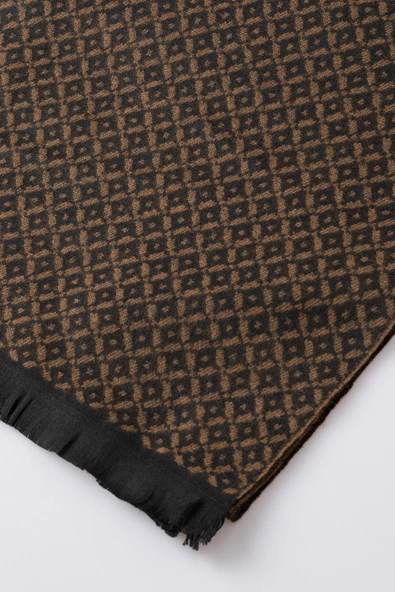 İnce Dokulu Desenli Viskon Şal Kaşkol Atkı - 12