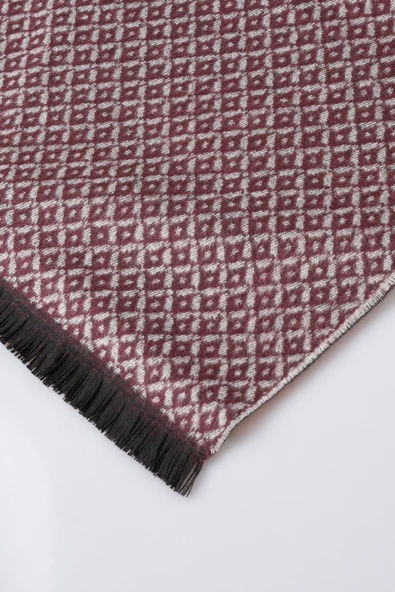 İnce Dokulu Desenli Viskon Şal Kaşkol Atkı - 9