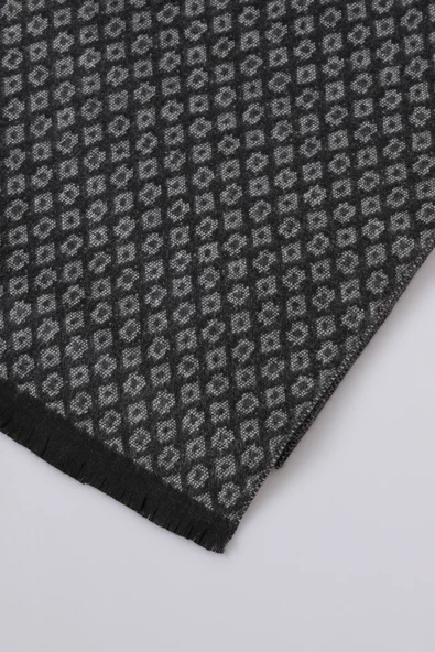 İnce Dokulu Desenli Viskon Şal Kaşkol Atkı - 6