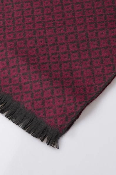 İnce Dokulu Desenli Viskon Şal Kaşkol Atkı - 3