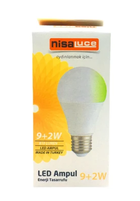 9+2W E27 BEYAZ-YEŞİL LED AMPUL (4593)